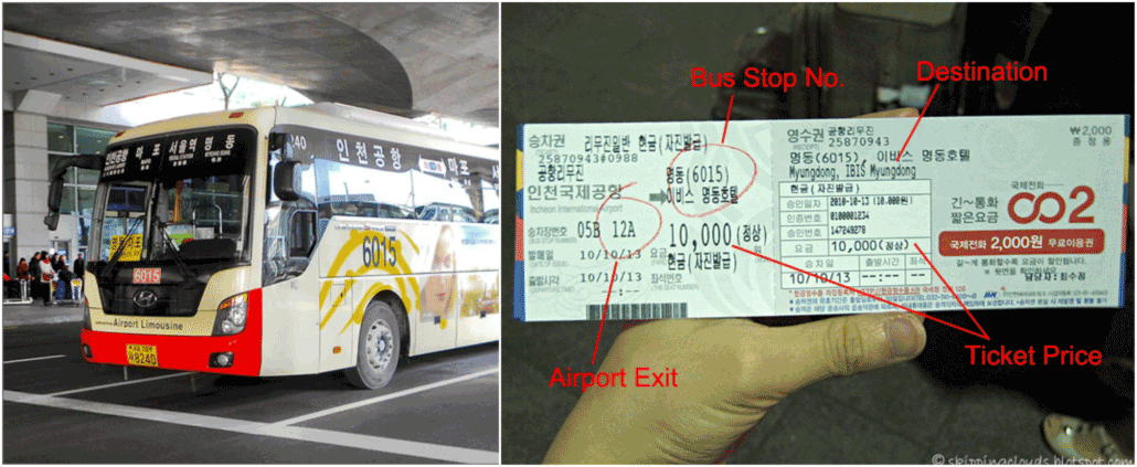 Icheon airport bus how-to