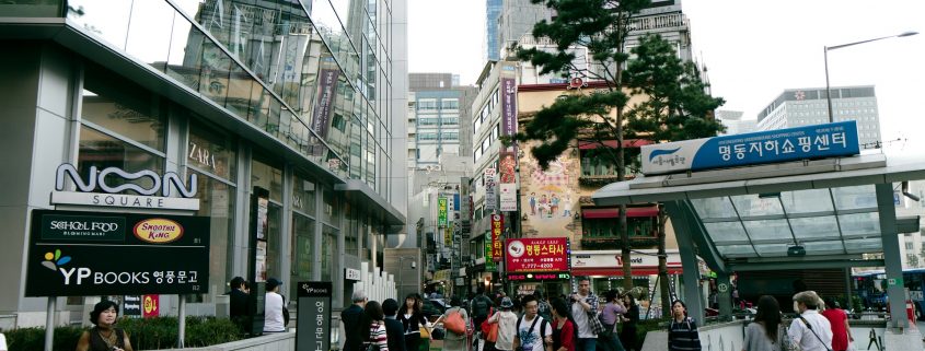 korea tourist street